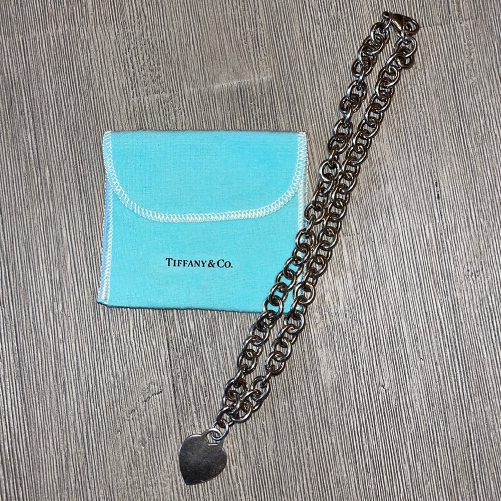 Tiffany & Co Heart Tag Chain Necklace